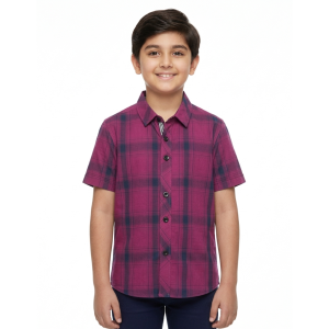Junior Boys’ Canary Yellow Heritage Plaid Shirt